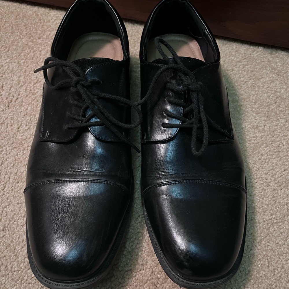 5/$25 Classic Black Men’s Cap-Toe Dress Shoes